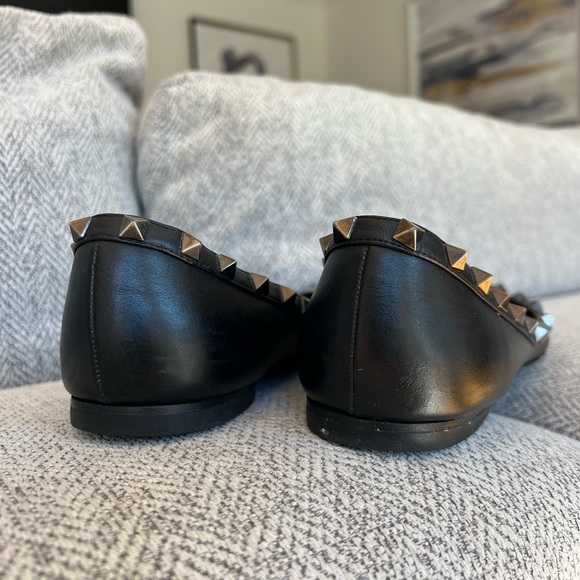 Rockstud Pointed Toe Ballerina Flat - Picture 5 of 15